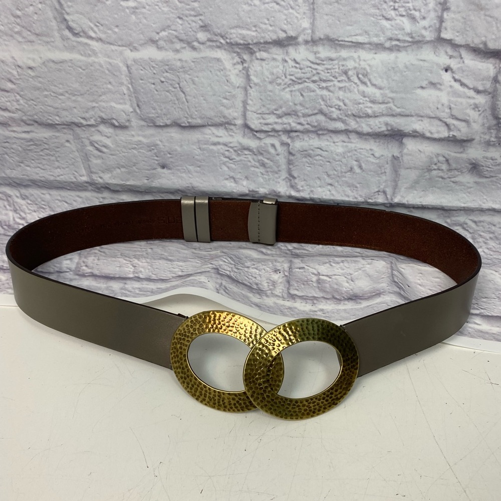 Chico’s Boho Leather Gold Belt Size S/M